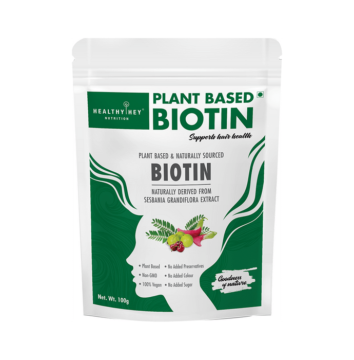 HealthyHey Organic Plant Based & Naturally Sourced Biotin 10,000mcg Powder