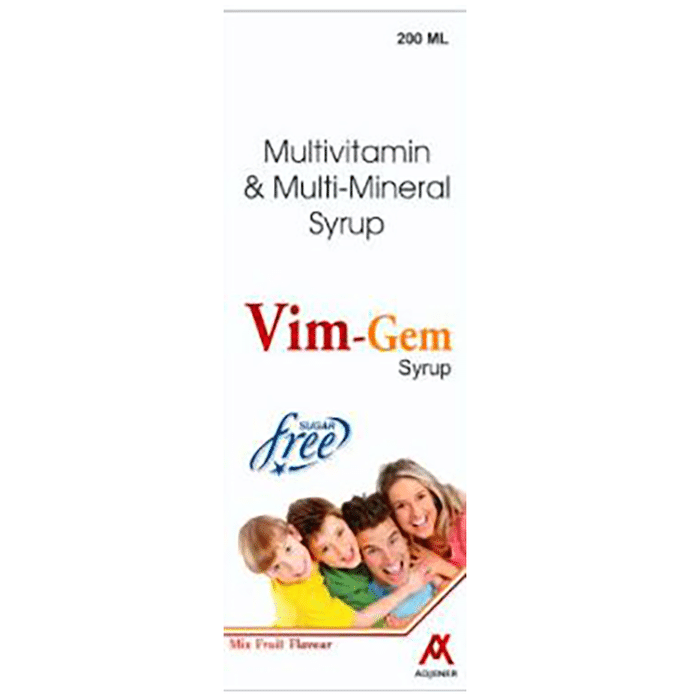 Vim-Gem Syrup Mixed Fruit Sugar Free