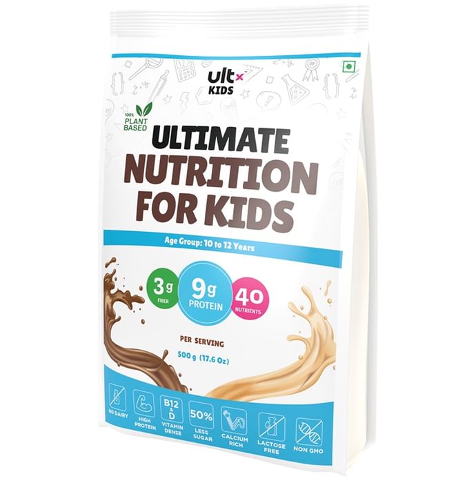 Ultx Kids 100% Plant Based Ultimate Nutrition for Kids 10 to 12 Years Chocolate