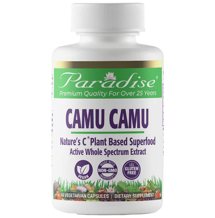 Paradise Herbs Camu Camu Nature's Plant Based Superfood Vegetarian Capsule