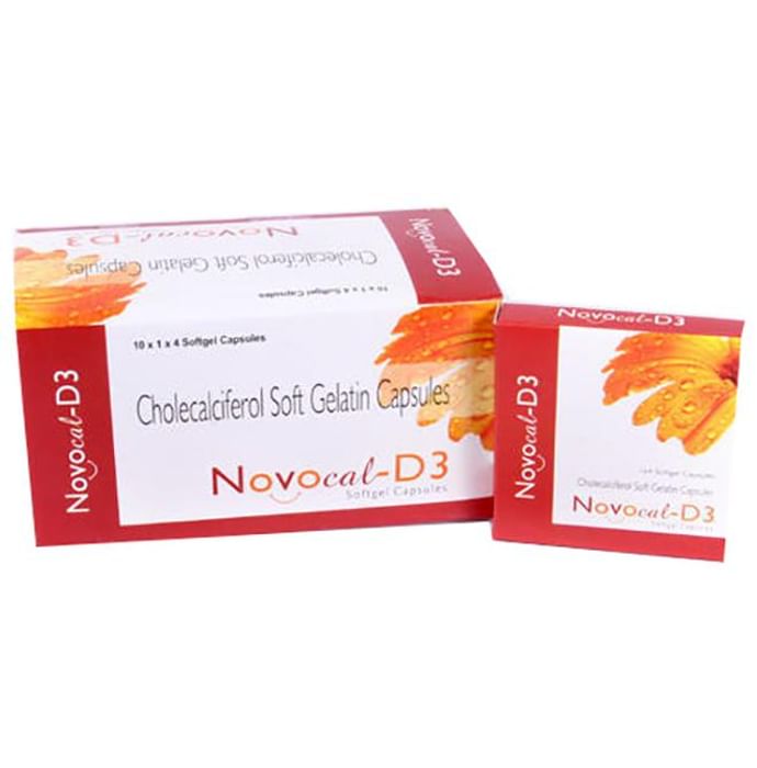 Novocal-D3 Soft Gelatin Capsule