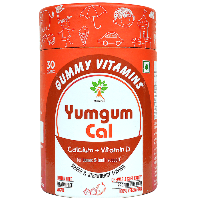 Yumgum Cal Strawberry & Mango Vitamins Gummy