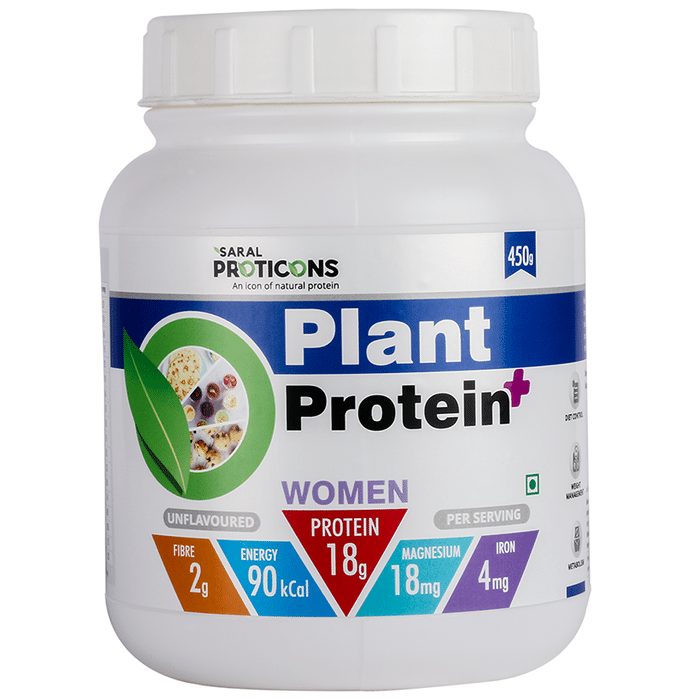 Saral Proticons Plant Protein+ Powder Unflavored