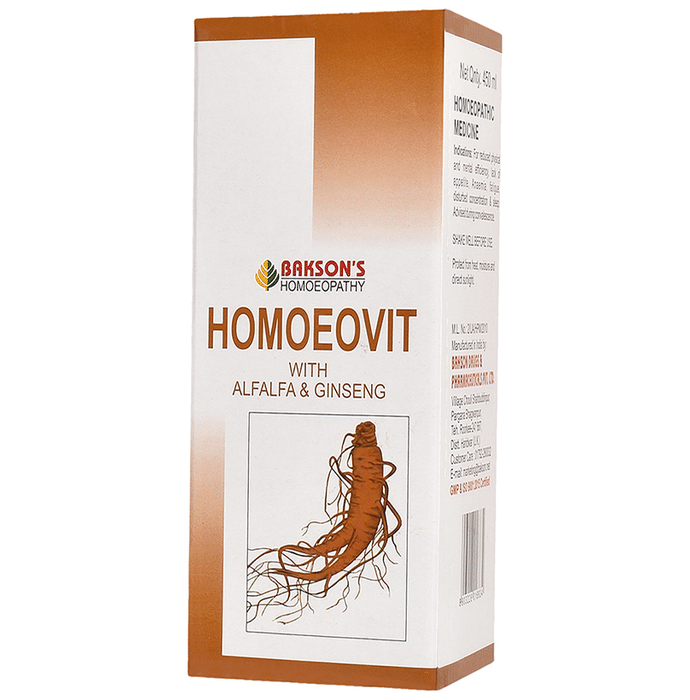 Bakson's Homoeovit with Alfalfa & Ginseng Syrup