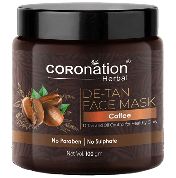 Coronation Herbal Coffee De-Tan Face Mask (100gm Each)