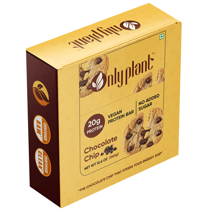 Onlyplant Vegan Protein Bar (60gm Each) Chocolate Chip
