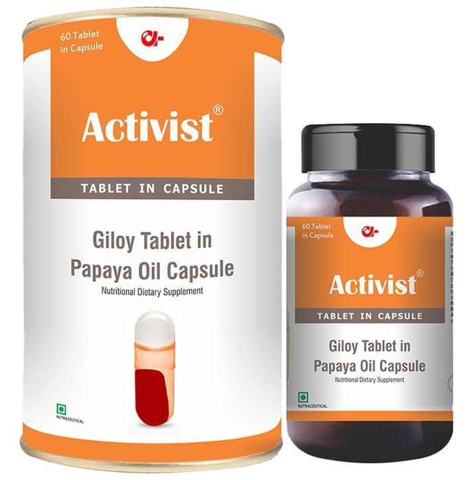 Activist Giloy Tablet In Papaya Oil Capsule