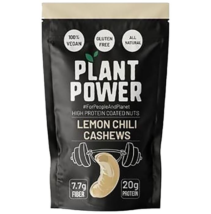 Plant Power High Protein Coated Nuts Lemon Chilli Cashews