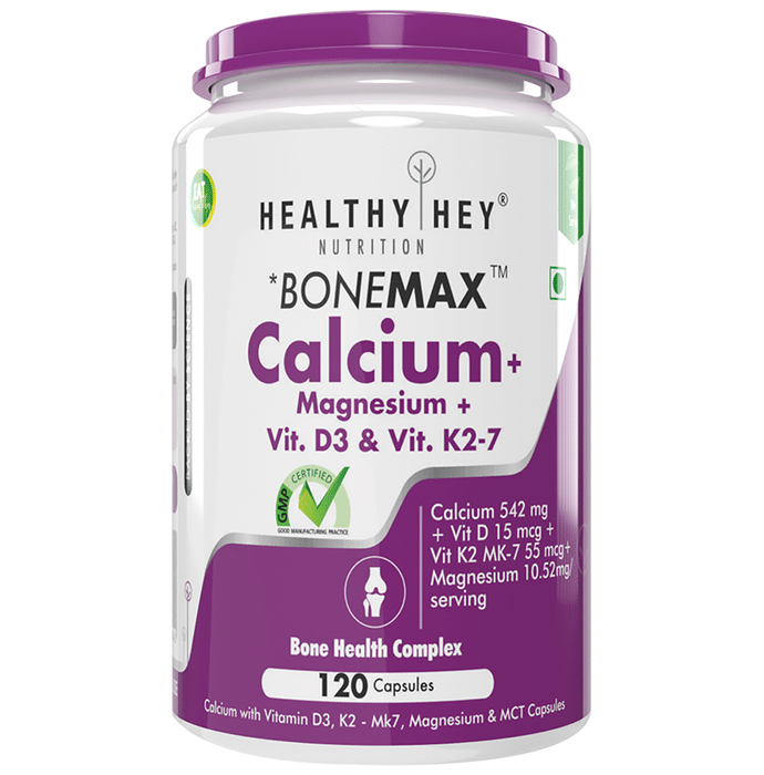 HealthyHey Nutrition Bonemax Calcium+Magnesium+Vit D3 & Vit K2 7 Capsule