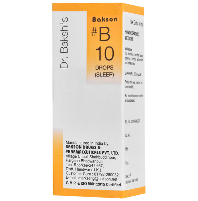 Bakson B10 Sleep Drop