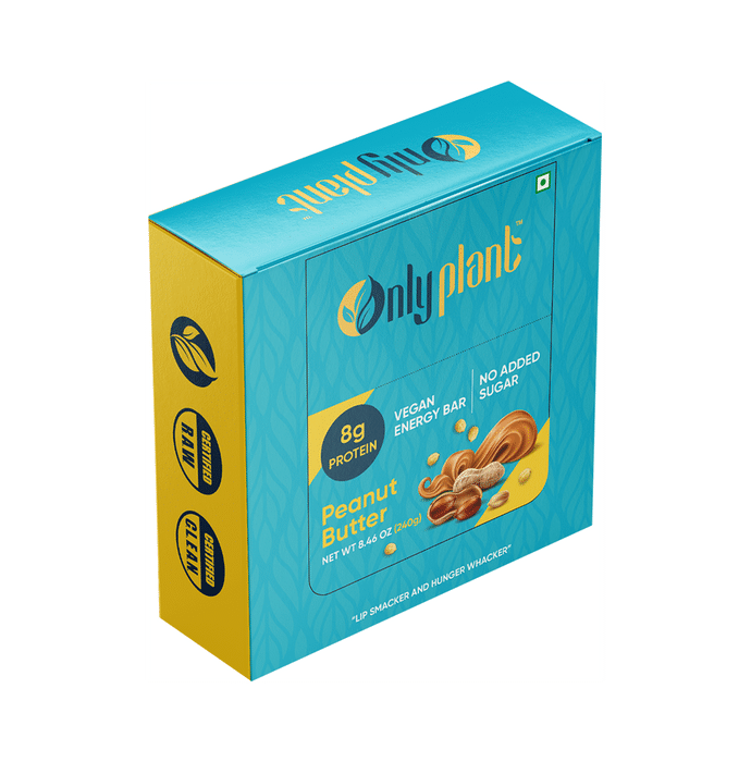 Onlyplant Vegan Energy Bar (40gm Each) Peanut Butter