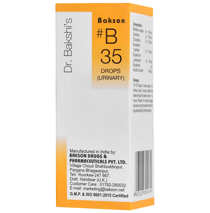 Bakson B35 Urinary Drop