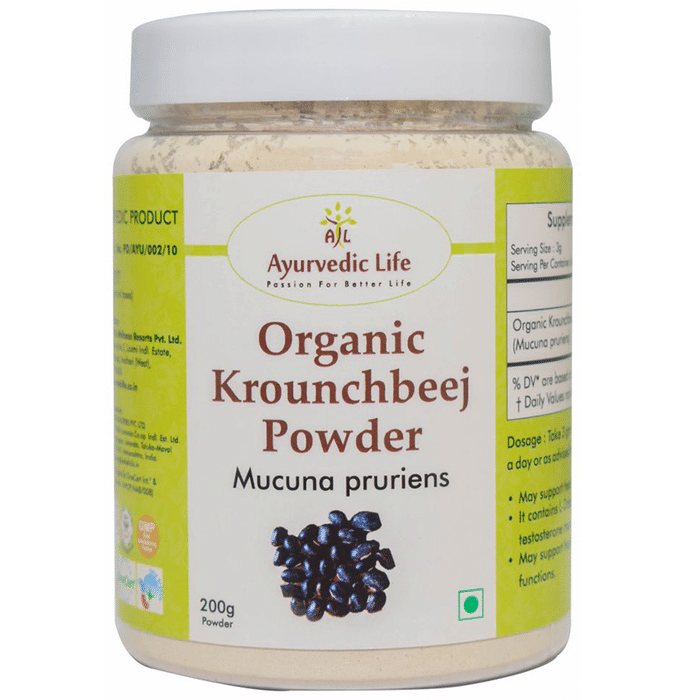 Ayurvedic Life Organic Krounchbeej Mucuna Pruriens Powder