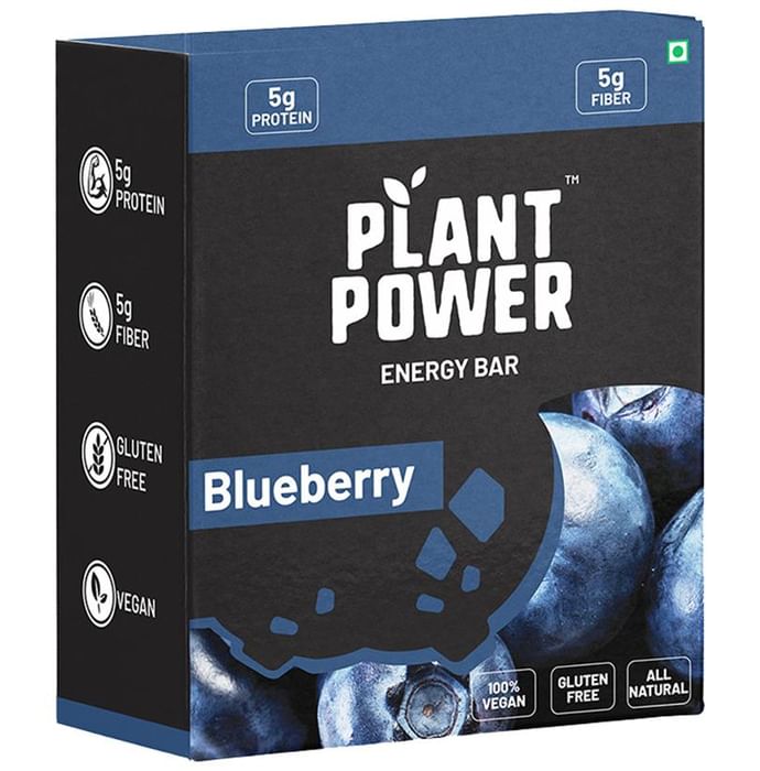 Plant Power Energy Bar (35gm Each) Blueberry