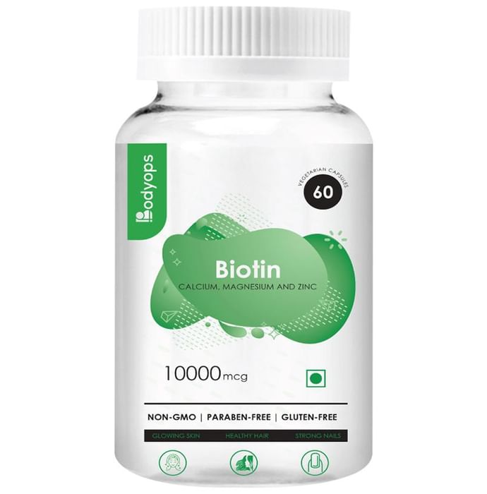 Bodyops Biotin 10000mcg Vegetarian Capsule