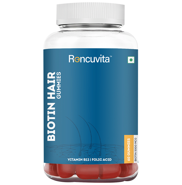 Roncuvita Biotin Hair Gummies Strawberry