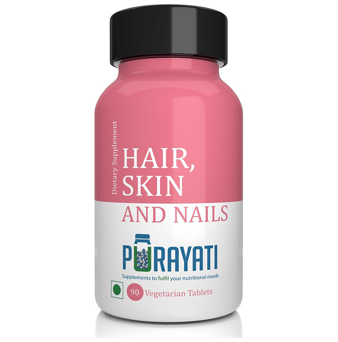 Purayati Hair,Skin and Nails Vegetarian Tablet