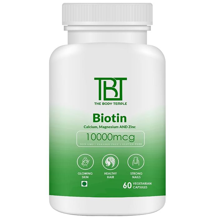 The Body Temple Biotin 10000mcg Veg Capsule