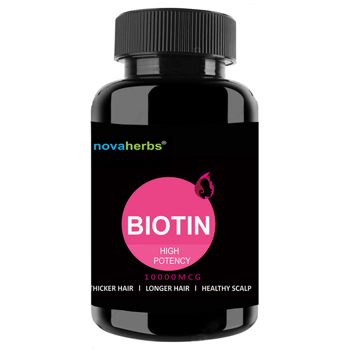 Novaherbs Biotin 10000mcg Veg Capsule