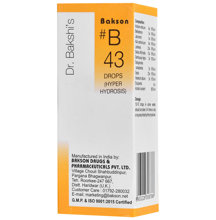 Bakson B43 Hyper Hydrosis Drop