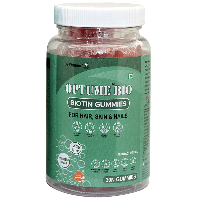 Optume Bio Biotin Gummies Strawberry
