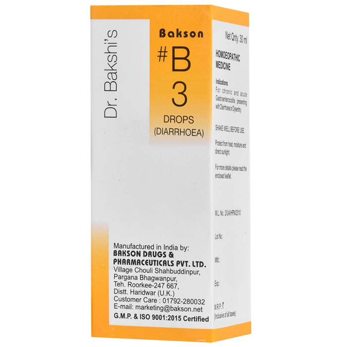 Bakson B3 Diarrhoea Drop