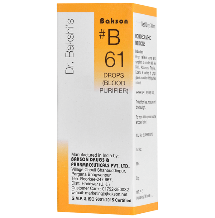 Bakson B61 Blood Purifier Drop
