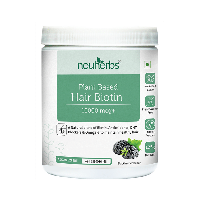 Neuherbs Plant Based Hair Biotin 10000mcg+ Blackberry
