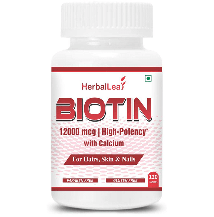 HerbalLeaf Biotin 12000mcg with Calcium Tablet