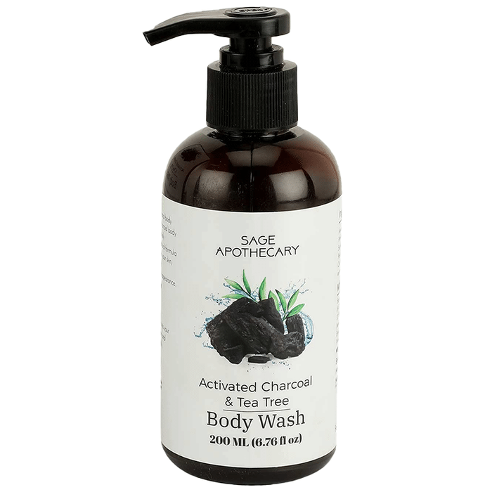 Sage Apothecary Activated Charcoal & Tea Tree Body Wash