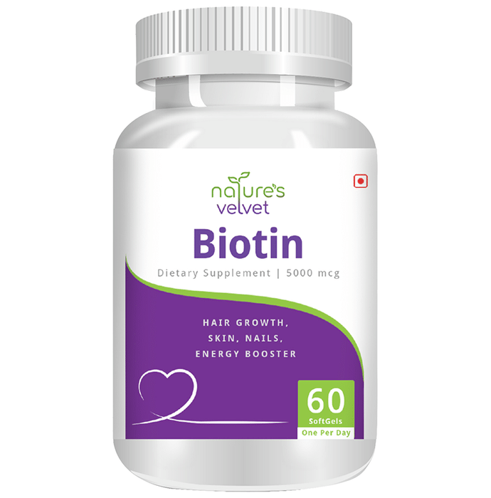 Nature's Velvet Biotin 5000mcg Capsule