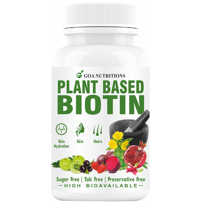 Goa Nutritions Plant Based Biotin Tablet Sugar Free