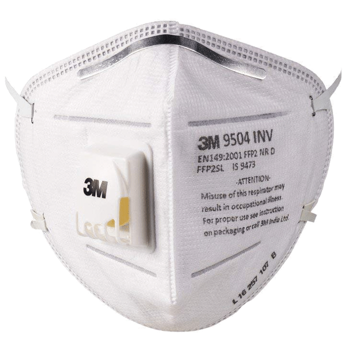 3M 9504 INV P P2 Respirator Mask White