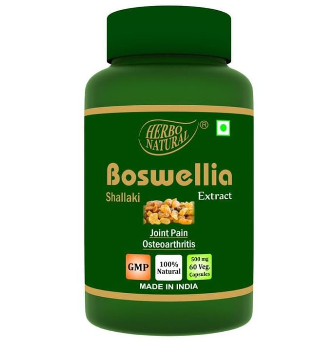 Herbo Natural Boswellia (Shallaki) Extract 500mg Veg. Capsule