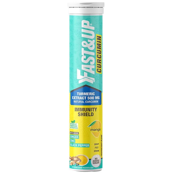 Fast&Up Curcumin Immunity Shield Mango Effervescent Tablet