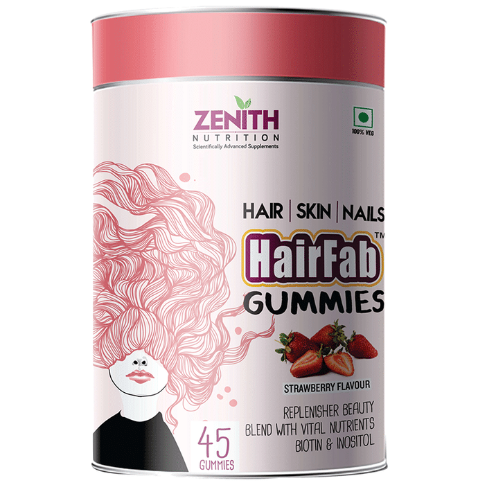 Zenith Nutrition HairFab Gummies Strawberry