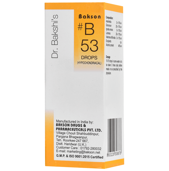 Bakson B53 Hypochondriacal Drop