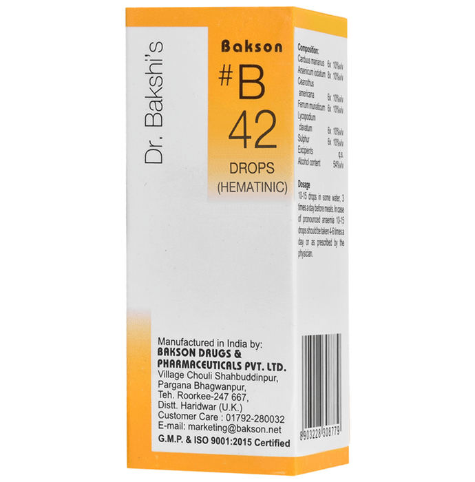 Bakson B42 Hematinic Drop