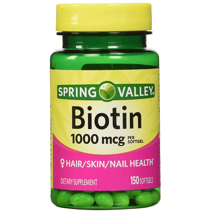Spring Valley Biotin 1000mcg Softgel