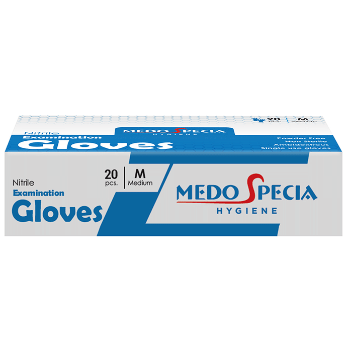 Medo Specia Hygiene Nitrile Examination Glove Medium Blue