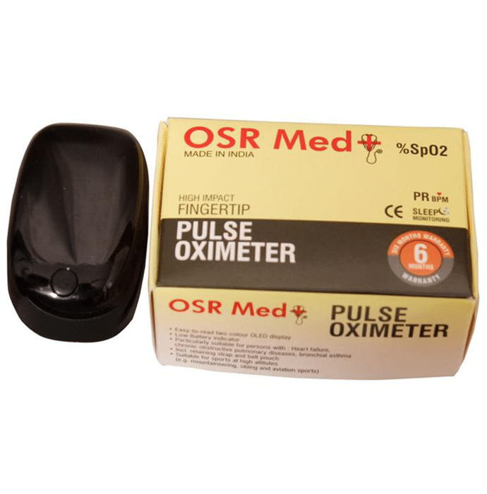 Osr Medplus High Impact Fingertip Pulse Oximeter Black
