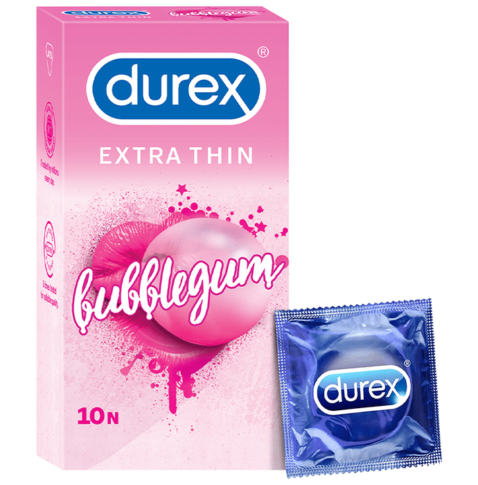 Durex Extra Thin Condom Bubblegum