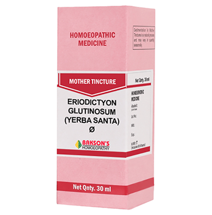 Bakson's Eriodictyon Glutinosum (Yerba Santa) Mother Tincture Q