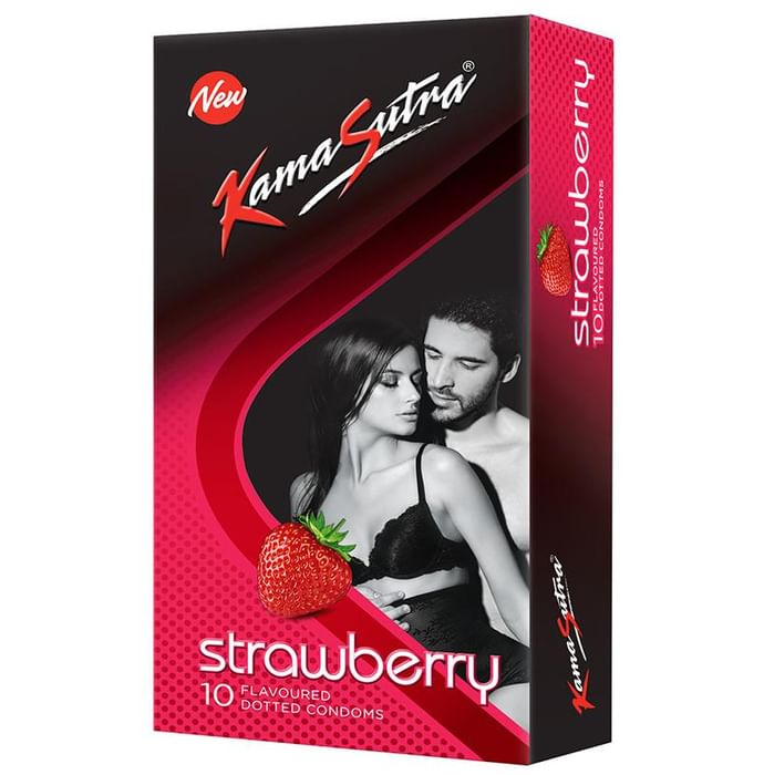 KamaSutra Dotted Condom Strawberry