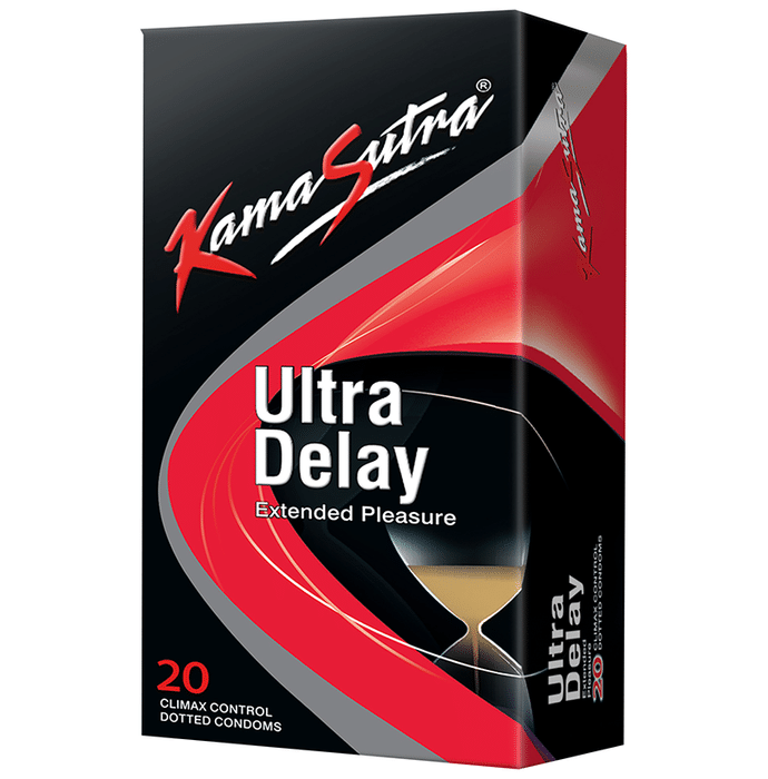 KamaSutra Ultra Delay Extended Pleasure Climax Control Dotted Condom