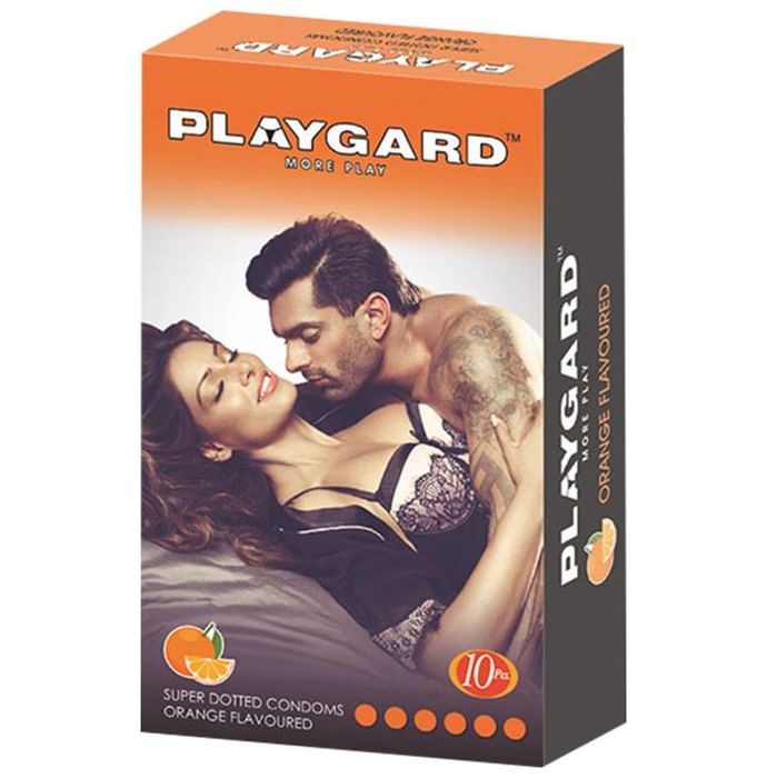 Playgard More Play Super Dotted Condom Orange