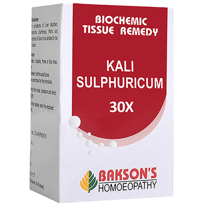 Bakson's Kali Sulphuricum Biochemic Tablet 30X