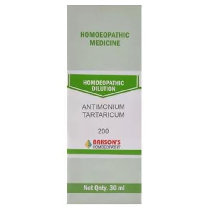 Bakson's Antimonium Tartaricum Dilution 200