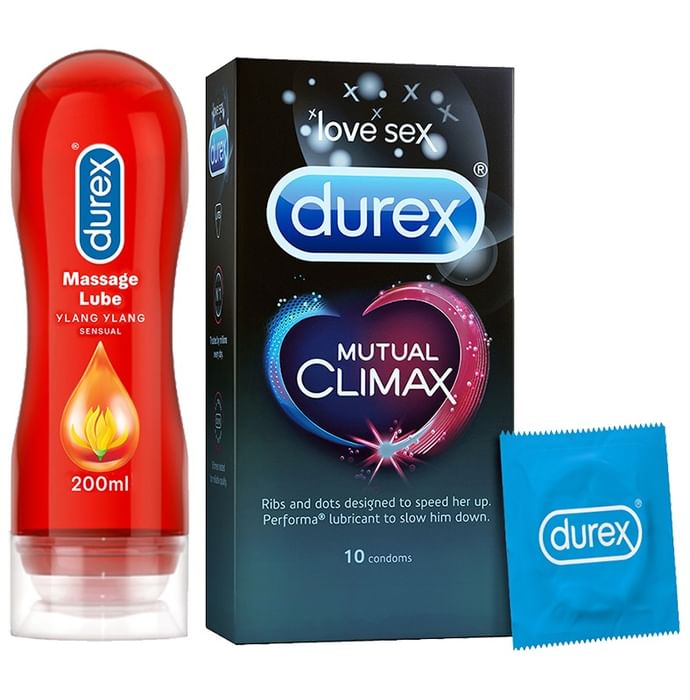 Durex Honeymoon Pack (Mutual Climax Condoms + Sensual Lube)