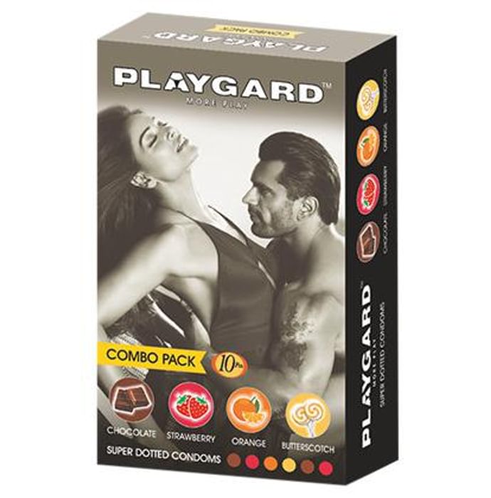 Playgard More Play Super Dotted Combo Pack Condom